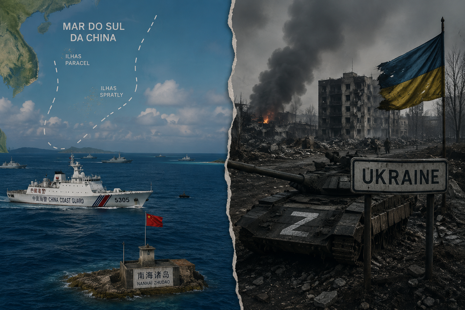 Guerra da Ucrânia e Mar do Sul da China